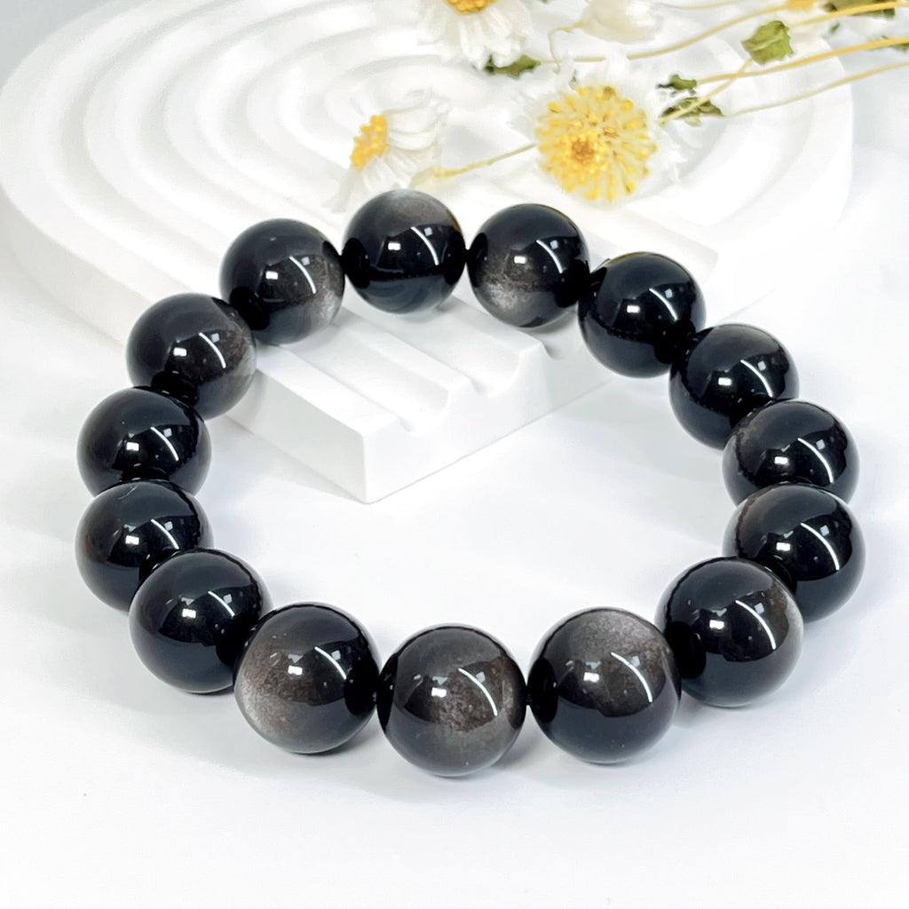 金曜石 Golden Sheen Obsidian 12mm