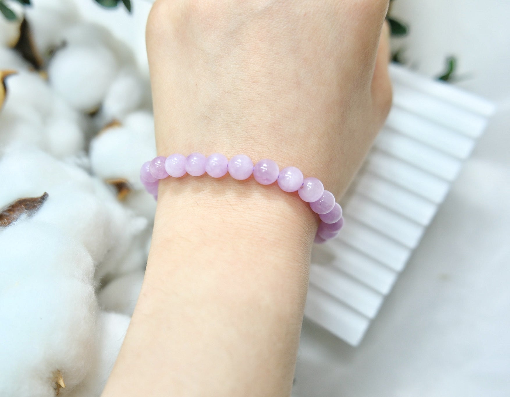 貓眼紫鋰輝 天然冰透糯種 Amethyst 7-7.8mm