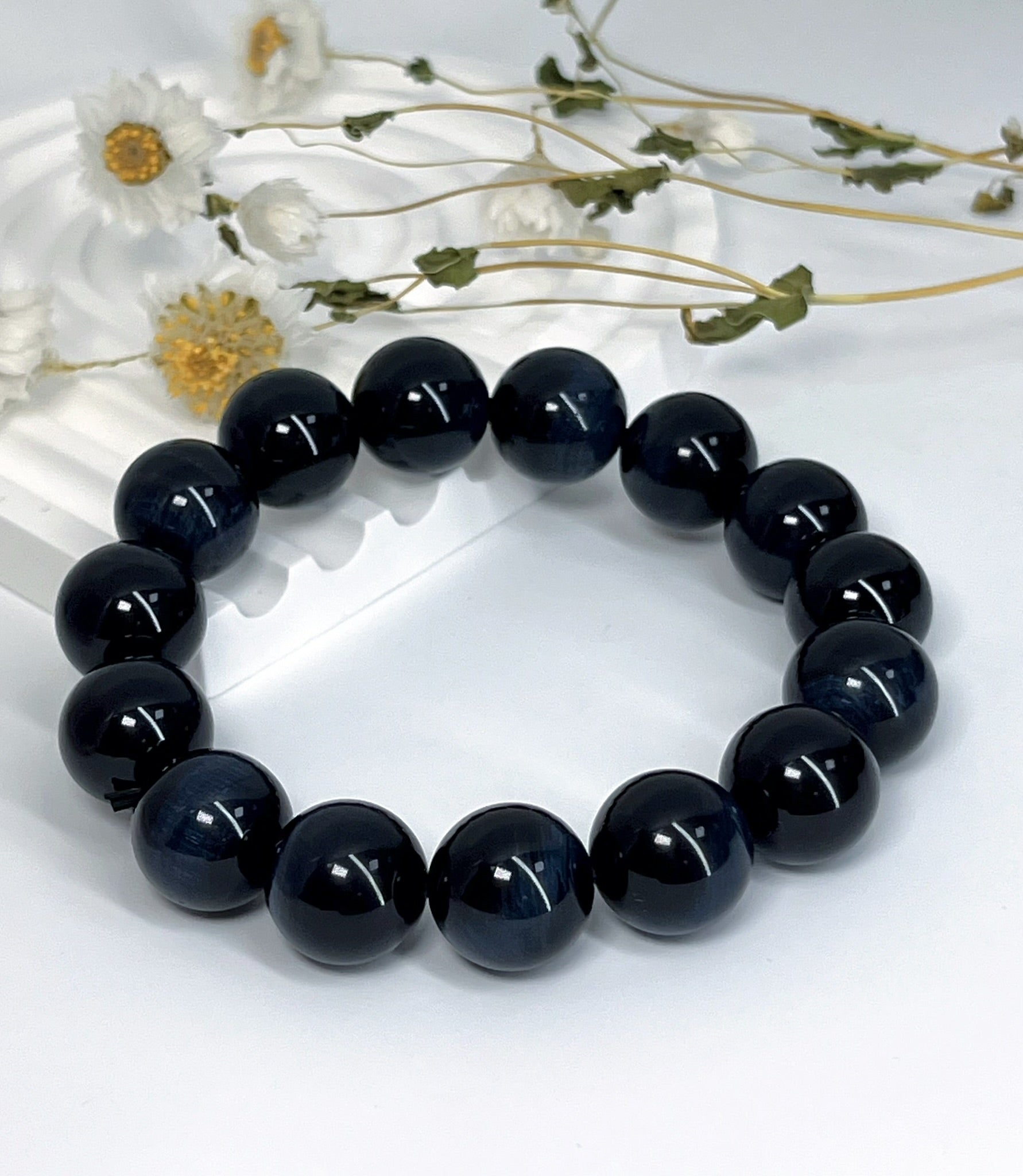 藍虎眼石 Blue Tiger’s Eye 14mm