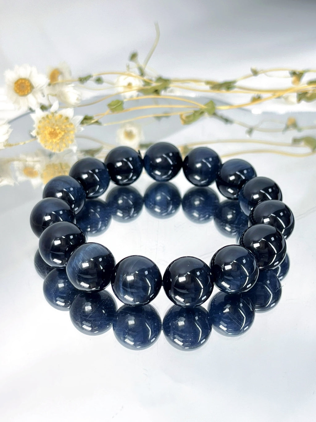 藍虎眼石 Blue Tiger’s Eye 14mm