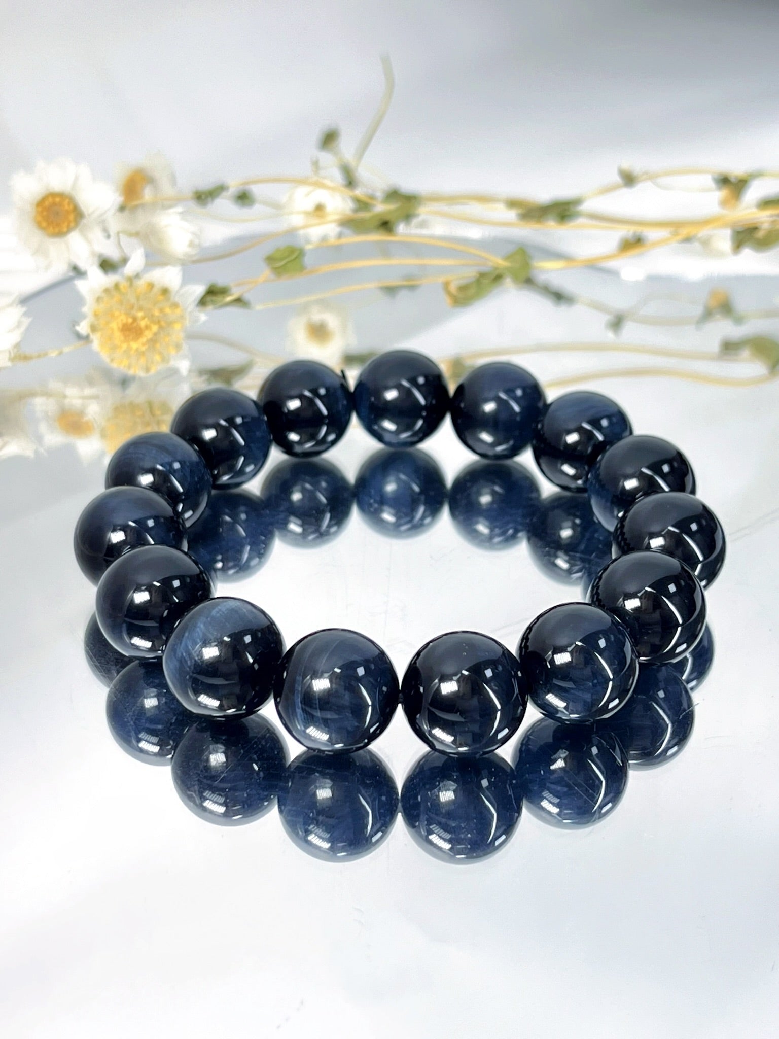 藍虎眼石 Blue Tiger’s Eye 14mm
