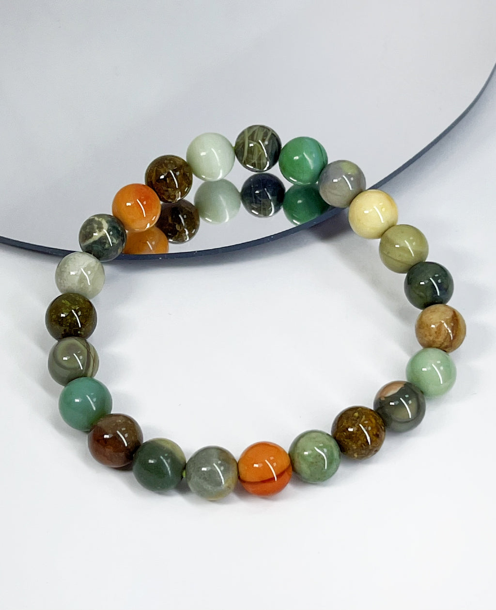 多彩阿拉善 Alashan Agate 8-9mm