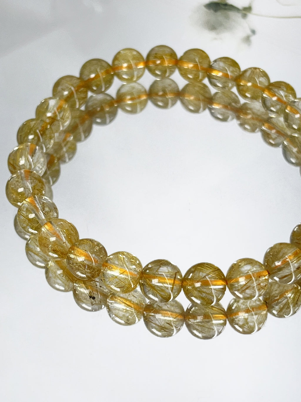 高品質天然銅發晶 Copper Rutilated Quartz 7-7.8mm